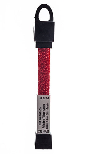 Czech Seed Beads Approx 24g Vial 8/0 - Red/Pink Shades