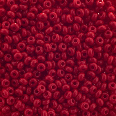 Czech Seed Beads Approx 24g Vial 8/0 - Red/Pink Shades