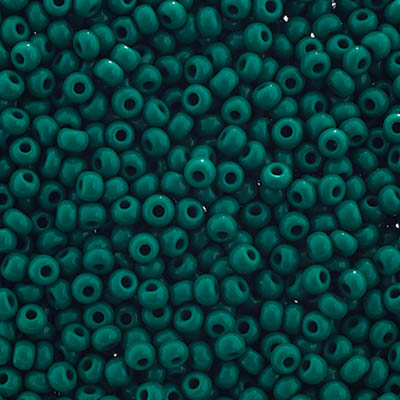 Czech Seed Beads Approx 24g Vial 8/0 - Green Shades