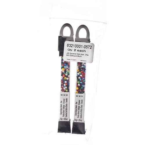 Czech Seed Beads Approx 24g Vial 8/0 - Mixed Shades