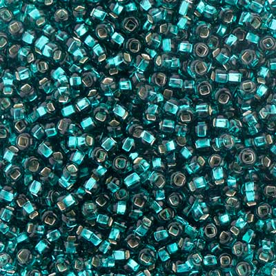 Czech Seed Beads Approx 24g Vial 8/0 - Green Shades