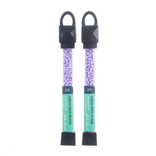 Czech Seed Beads Approx 24g Vial 8/0 - Purple Shades