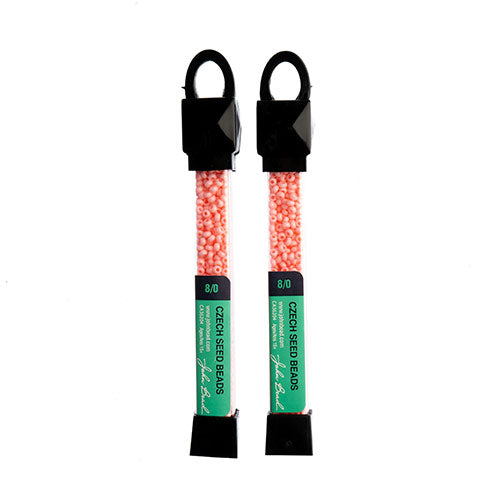 Czech Seed Beads Approx 24g Vial 8/0 - Red/Pink Shades