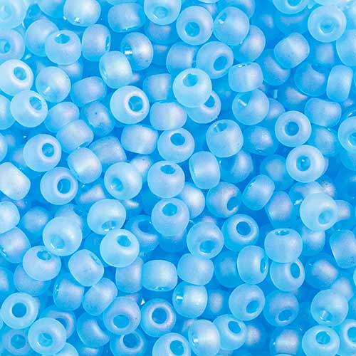Czech Seed Beads Approx 24g Vial 8/0 - Blue Shades