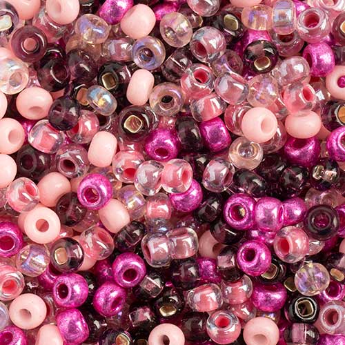 Czech Seed Beads Approx 24g Vial 8/0 - Purple Shades