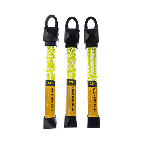 Czech Seed Beads Approx 24g Vial 2/0 - Yellow/Orange Shades