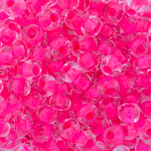 Czech Seed Beads Approx 24g Vial 6/0 - Pink Shades