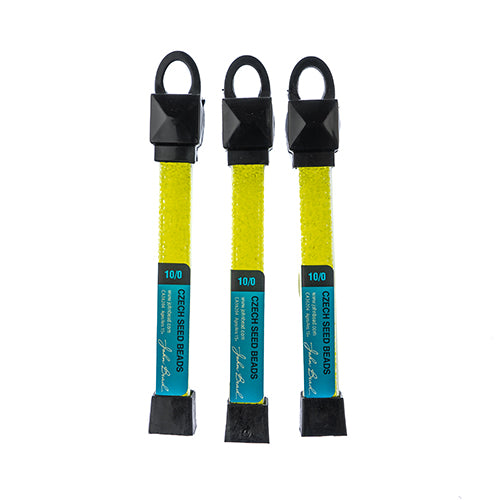 Czech Seed Beads Approx 24g Vial 10/0 - Yellow/Orange Shades