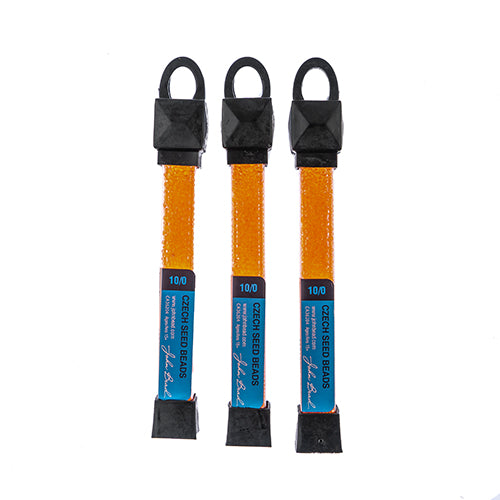 Czech Seed Beads Approx 24g Vial 10/0 - Yellow/Orange Shades