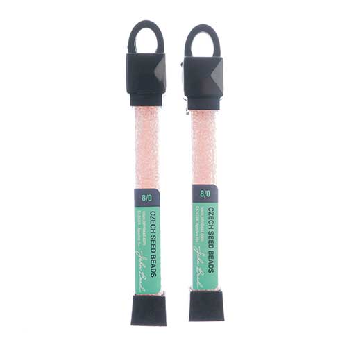 Czech Seed Beads Approx 24g Vial 8/0 - Red/Pink Shades