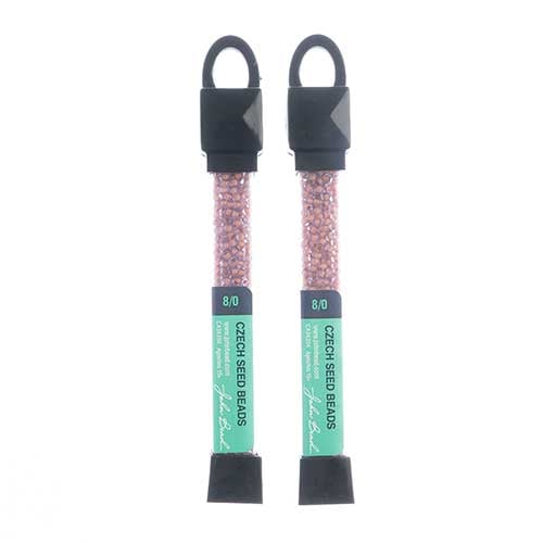 Czech Seed Beads Approx 24g Vial 8/0 - Brown Shades