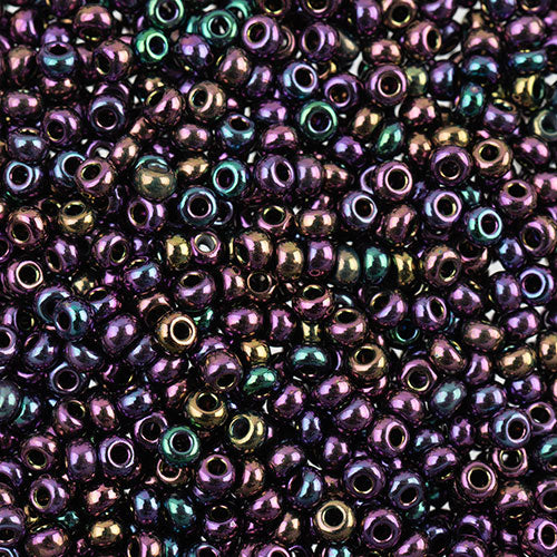 Czech Seed Beads Approx 24g Vial 8/0 - Purple Shades