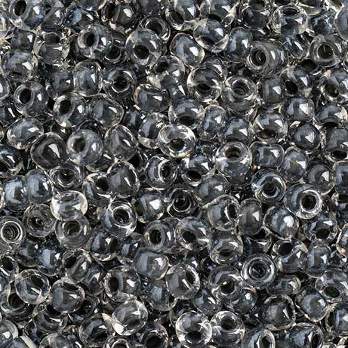 Czech Seed Beads Approx 24g Vial 8/0 - Black/White Shades