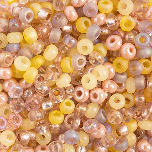 Czech Seed Beads Approx 24g Vial 8/0 - Mixed Shades