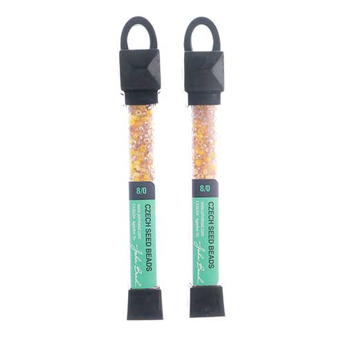 Czech Seed Beads Approx 24g Vial 8/0 - Mixed Shades