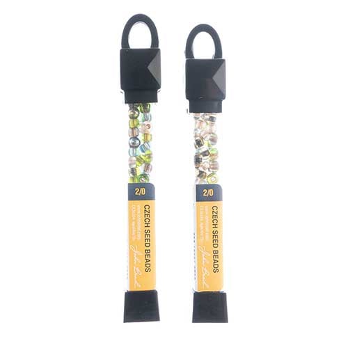 Czech Seed Beads Approx 24g Vial 2/0 - Mixed Shades