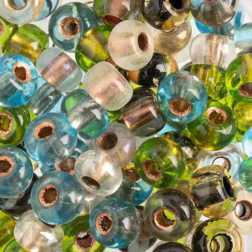 Czech Seed Beads Approx 24g Vial 2/0 - Mixed Shades