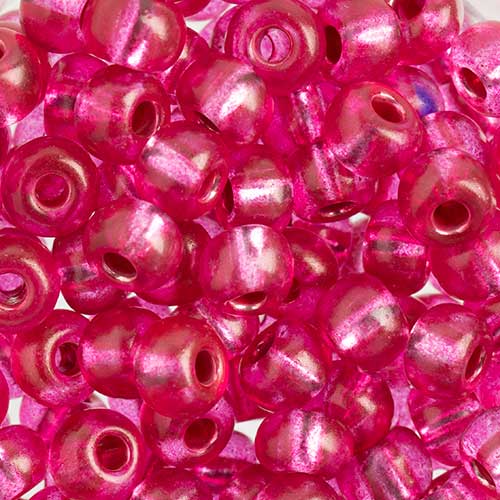 Czech Seed Beads Approx 24g Vial 2/0 - Red/Pink Shades