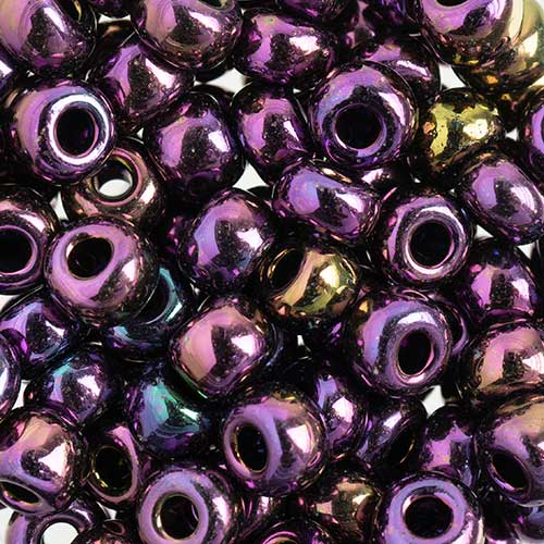 Czech Seed Beads Approx 24g Vial 2/0 - Purple Shades
