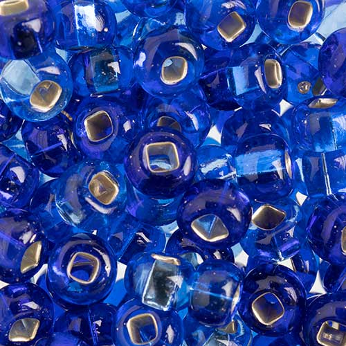 Czech Seed Beads Approx 24g Vial 2/0 - Blue Shades