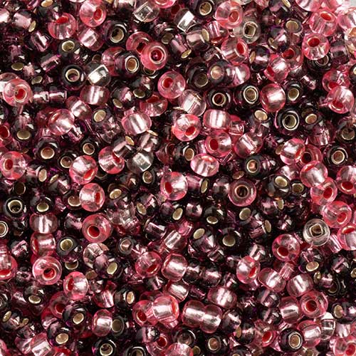 Czech Seed Beads Approx 24g Vial 10/0 - Purple Shades