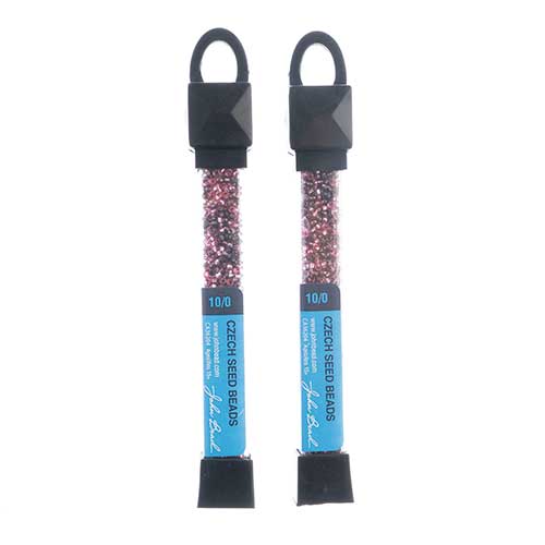 Czech Seed Beads Approx 24g Vial 10/0 - Purple Shades