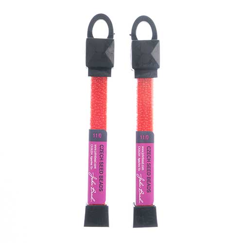 Czech Seed Beads Approx 24g Vial 11/0 - Red/Pink Shades