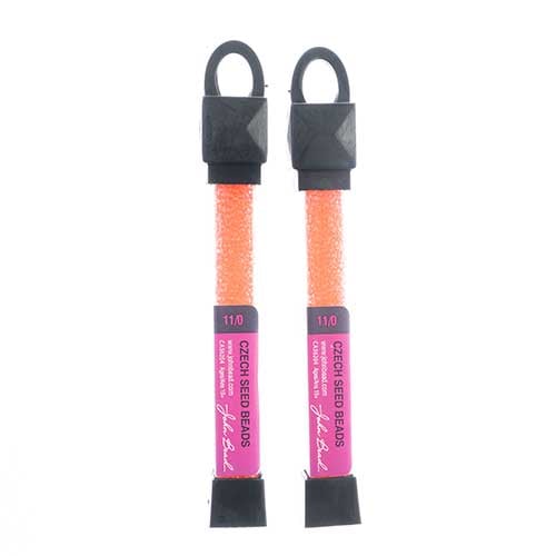 Czech Seed Beads Approx 24g Vial 11/0 - Red/Pink Shades