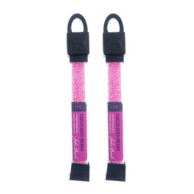 Czech Seed Beads Approx 24g Vial 11/0 - Red/Pink Shades