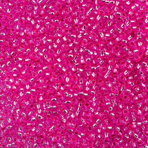 Czech Seed Beads Approx 24g Vial 11/0 - Red/Pink Shades