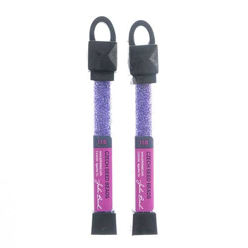 Czech Seed Beads Approx 24g Vial 11/0 - Purple Shades
