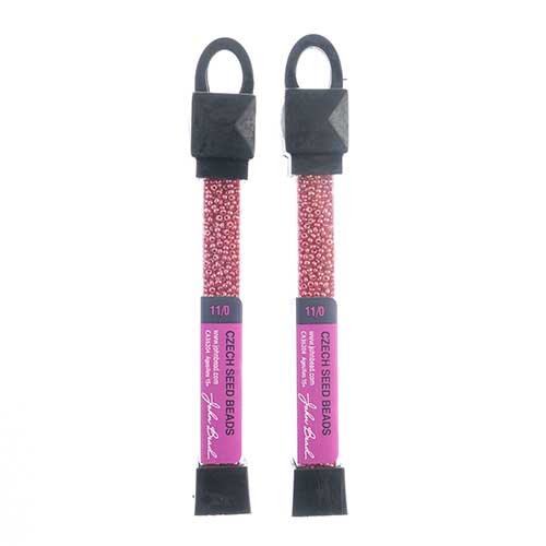 Czech Seed Beads Approx 24g Vial 11/0 - Red/Pink Shades