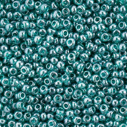 Czech Seed Beads Approx 24g Vial 11/0 - Green Shades