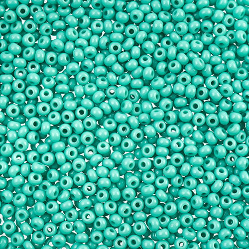 Czech Seed Beads Approx 24g Vial 11/0 - Green Shades