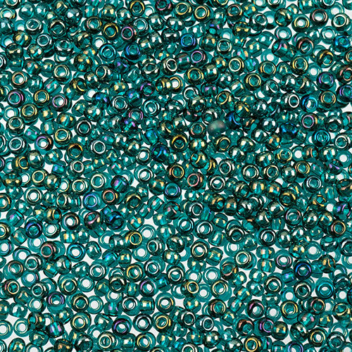 Czech Seed Beads Approx 24g Vial 11/0 - Green Shades