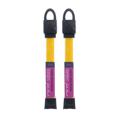 Czech Seed Beads Approx 24g Vial 11/0 - Yellow/Orange