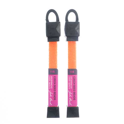 Czech Seed Beads Approx 24g Vial 11/0 - Yellow/Orange