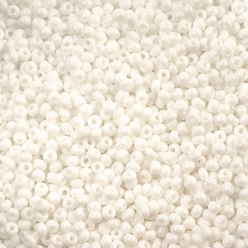 Czech Seed Beads Approx 24g Vial 11/0 - White/Black Shades