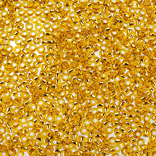 Czech Seed Beads Approx 24g Vial 11/0 - Yellow/Orange