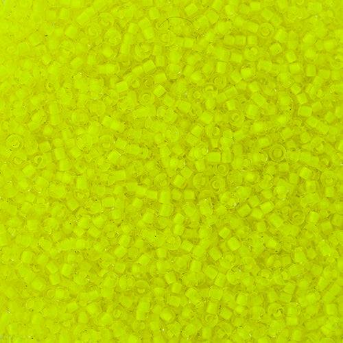 Czech Seed Beads Approx 24g Vial 11/0 - Yellow/Orange