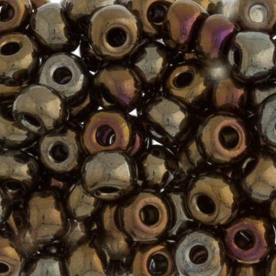 Czech Seed Beads Approx 24g Vial 2/0 - Brown Shades