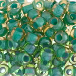 Czech Seedbead Approx 22g Vial 2/0 - Green Shades