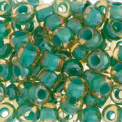 Czech Seedbead Approx 22g Vial 2/0 - Green Shades