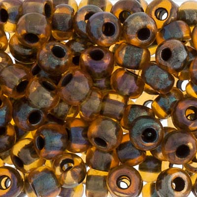 Czech Seed Beads Approx 24g Vial 2/0 - Brown Shades