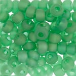 Czech Seedbead Approx 22g Vial 2/0 - Green Shades
