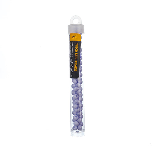 Czech Seedbead Approx 22g Vial 2/0 - Purple Shades