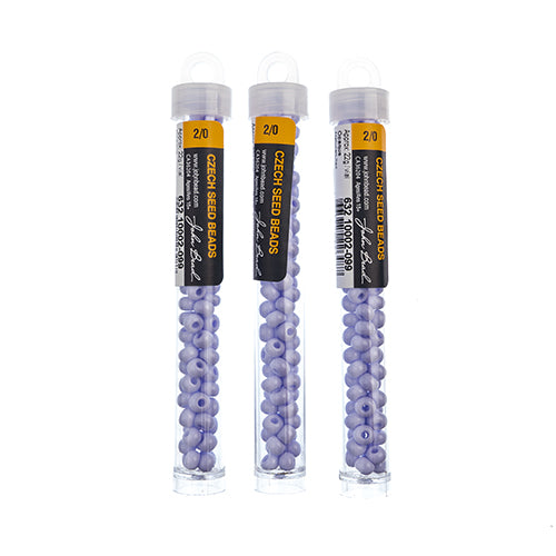 Czech Seedbead Approx 22g Vial 2/0 - Purple Shades
