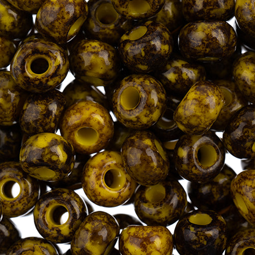 Czech Seed Beads Approx 24g Vial 2/0 - Brown Shades