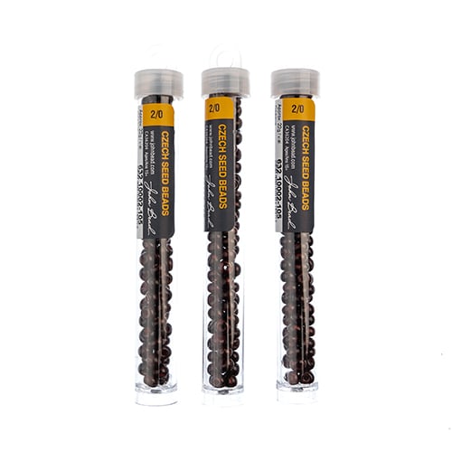 Czech Seedbead Approx 22g Vial 2/0 - Red Shades