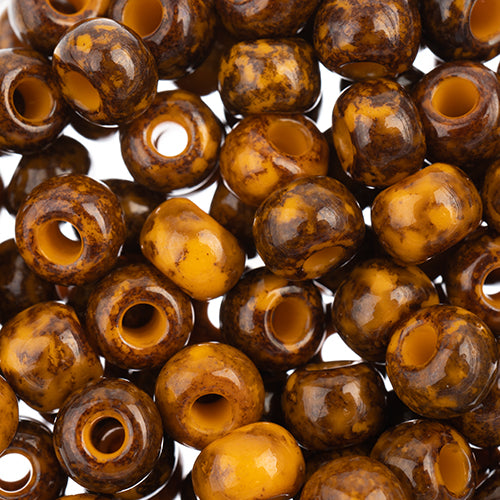 Czech Seedbead Approx 22g Vial 2/0 - Yellow/Orange Shades